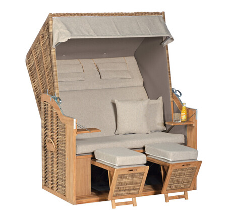 Strandkorb Emme Teak XL